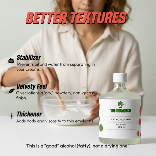 Cetyl Alcohol (Plant-Based Co-Emulsifier & Thickener)