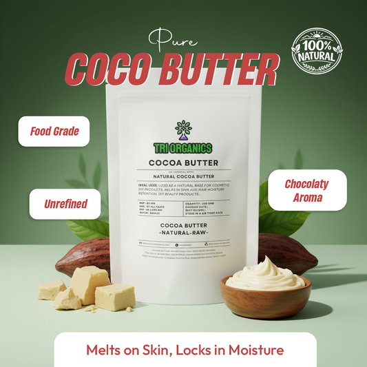 Pure Raw Cocoa Butter (Unrefined) – Deep Moisture & Body Butters